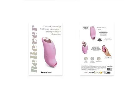 Stimulator vakuumskog talasa Love To Love Believer-Pink Passion