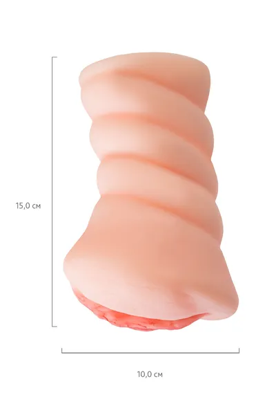 Masturbator samolepljiv Juicy Pussy by TOYFA Wet Kat, TPE, telesni, 15 cm