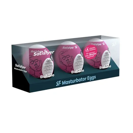 Set od 3 masturbatora-jaja Satisfier Bubble