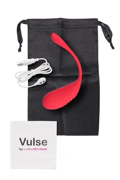 Vibroiaico lovense Vulse, silikon, crvena, 20,3 cm