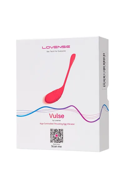 Vibroiaico lovense Vulse, silikon, crvena, 20,3 cm