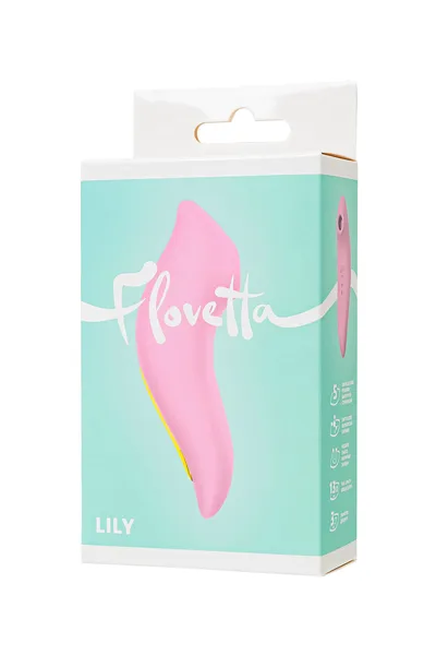 Flovetta Lili vakuumski stimulator, silikon, roze, 13 cm