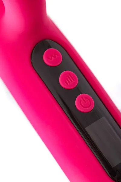 G-tačka vibrator sa Erotek Rablock klitoralnom stimulacijom, silikon, ružičasta, 23,5 cm