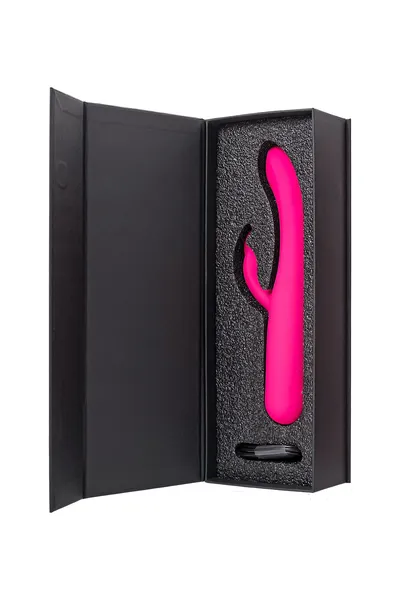 G-tačka vibrator sa Erotek Rablock klitoralnom stimulacijom, silikon, ružičasta, 23,5 cm