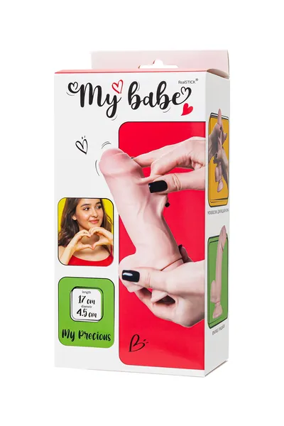 Realistični Dildo My Babe My Precious, TPE, telesni, 17,5 cm