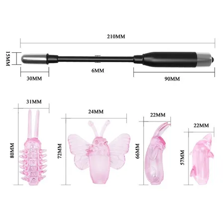 Univerzalni vibracioni stimulator sa mlaznicama a