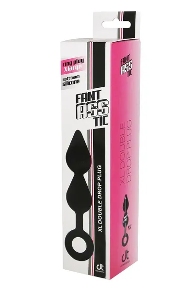 Crni Analni stimulans XL Double Drop plug-20 cm.