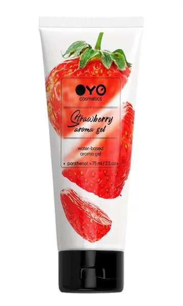 Лубрикант на водной основе oyo aroma gel strawberry с ароматом клубники .