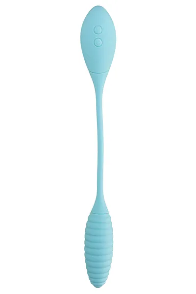 Vakuumski talasni stimulans i PULSATORSKO jaje Joss Roov, silikon, cijan, 36 cm