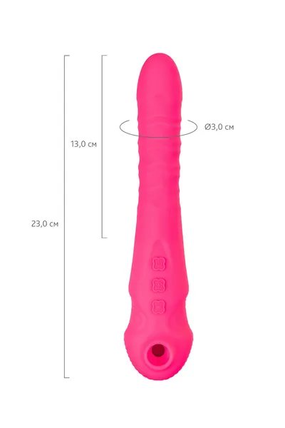 Jos COTOK vibrator pulsator sa vakuumskom stimulacijom, silikon, roze, 23 cm
