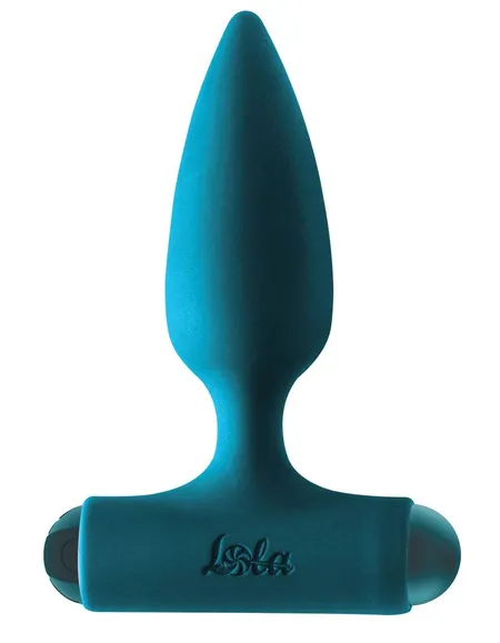 Tirkizni Analni čep sa punjivom vibracionom podlogom Glori 2.0-11 cm.