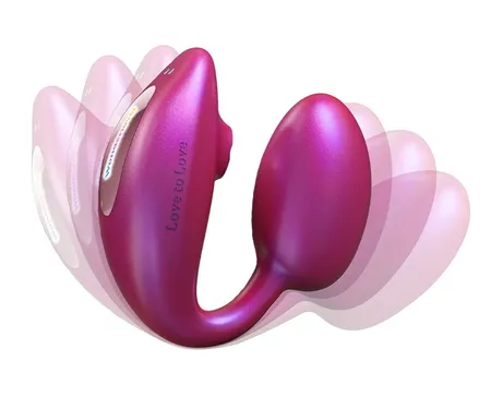 Stimulator klitorisa i zone G sa daljinskim upravljačem za par Love To Love VONDERLOVER-Iridescent Berri