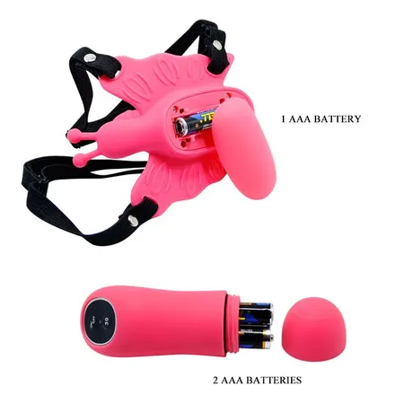 Stimulator klitorisa i tačke G leptir na trakama sa vibracijama