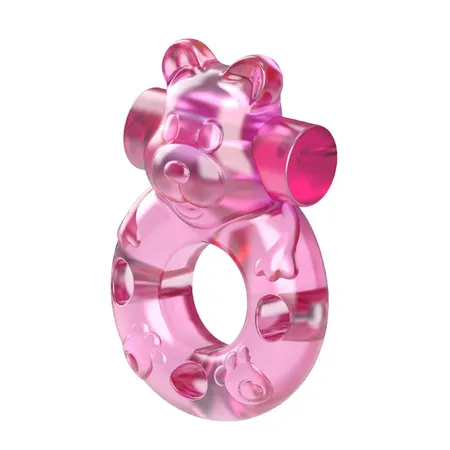Erekcija Vibrokolco Pink Bear bi-010083