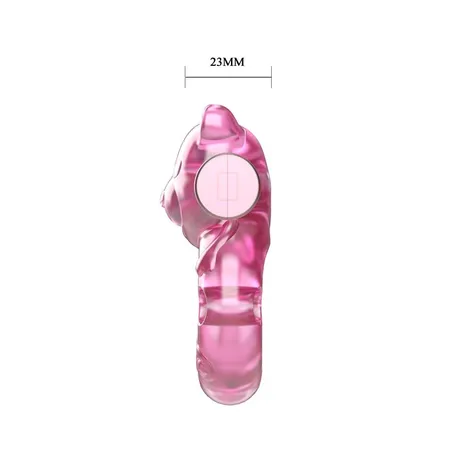 Erekcija Vibrokolco Pink Bear bi-010083