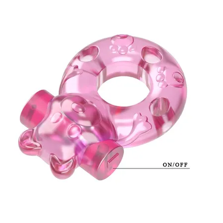 Erekcija Vibrokolco Pink Bear bi-010083