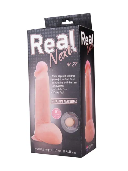 Dildo Real Nekt № 27 na usisnoj čaši, l 170 mm d 48 mm art. 562703