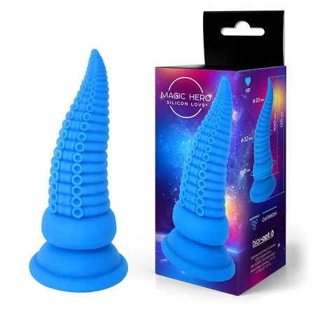 Plavi fantazijski Analni stimulans-pipak - 12,5 cm.
