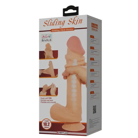 Dildo sa efektom klizne kože Pretti Love BV-008103NRG