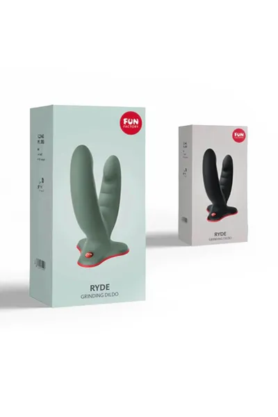 Fun Factori Ride Dildo, silikon, maslina, 12,3 cm