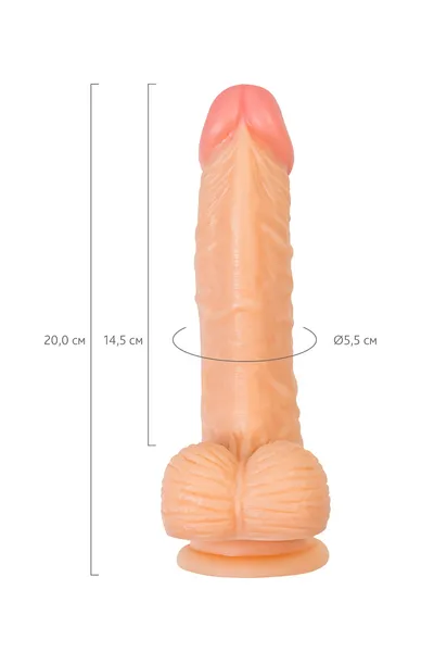 Realstick nude Cree realistični Dildo, PVC, telesni, 20 cm