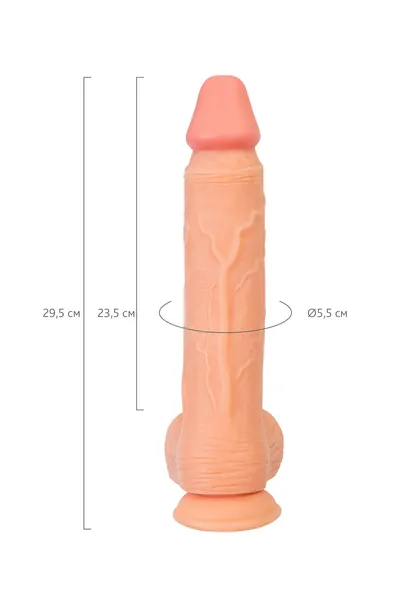 Realistični Dildo Realstick nude Vilt, PVC, telesni, 29,5 cm