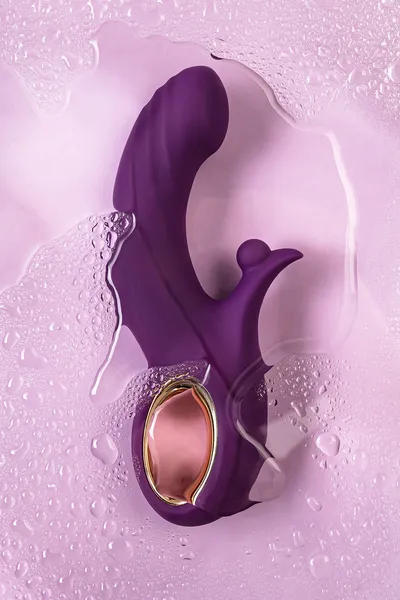 Vibrokrolik sa funkcijama Up Down JOS Julli, silikon, ljubičasta, 20,5 cm