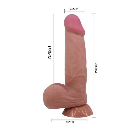 Dildo sa efektom klizne kože Pretti Love BV-008105NRG-1