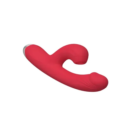 Silikonski zečji vibrator sa vakuumskim klitoralnim procesom crveni sv r