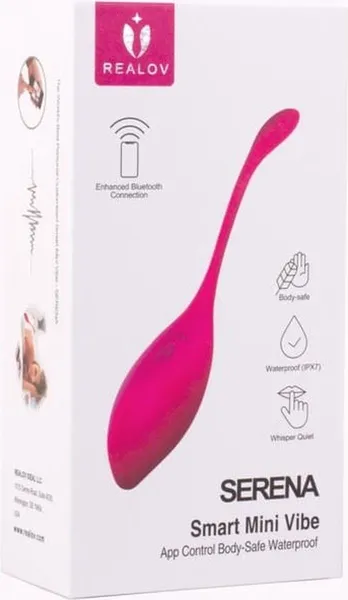 Realov Serena Smart Mini Vibe crvena višenamenska vibraciona masažer