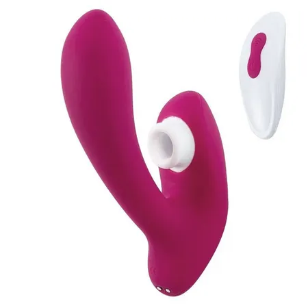 Burgundski vibrator za G tačku sa stimulacijom vakuumskog talasa klitorisa Venus