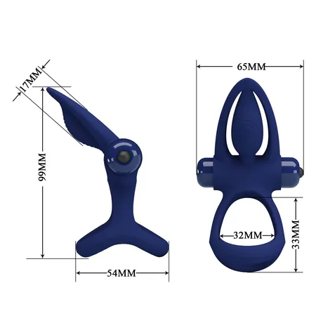 Prsten za erekciju klitorisa Pretti Love bi-210306-3