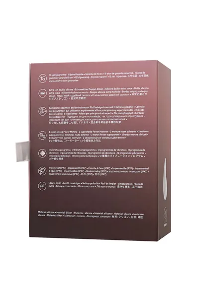 Satisfier Dev Drop vibracioni masažer, silikon, bela, 8,1 cm