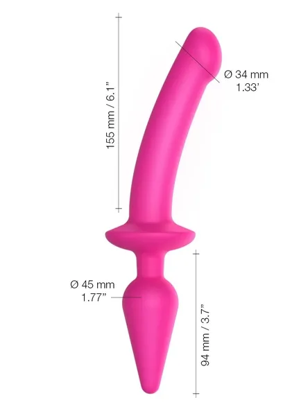 Dildo Strap-On-Me Switch Plug-In Semi-Realistic fuxija L