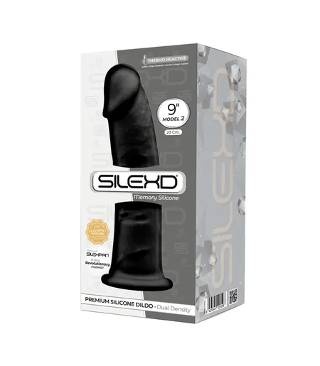 SILEKD model 2 crni dildo - 23 cm