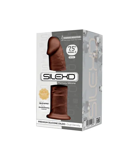 Silekd model 2 Dildo, braon, 7'5