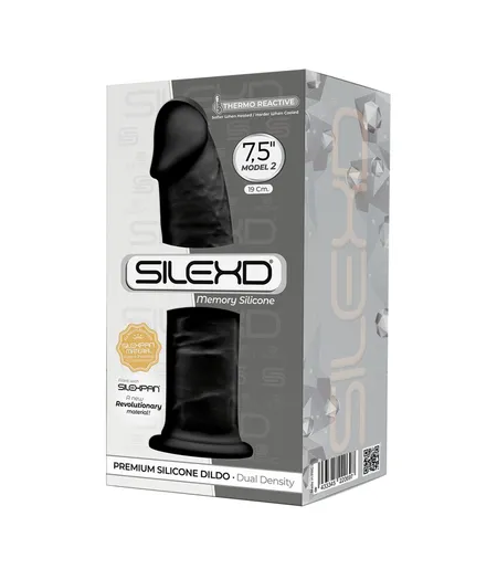 SILEKD model 2 crni dildo - 19 cm