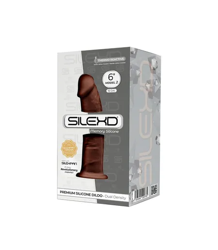 Smeđu Dildo SILEXD Model 2 15 cm.