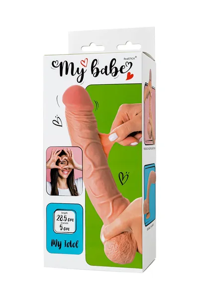 Realistični Dildo My Babe my Idol, TPE, telesni, 28,5 cm