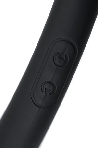 Black Red bi Toifa dvostrani vibrator, silikon, Crna, 35 cm