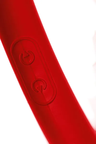 Black Red bi Toifa dvostrani vibrator, silikon, crvena, 35 cm