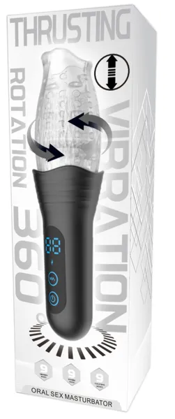 Automatski masturbator sa funkcijama rotacije, vibracija i trenja SV21001