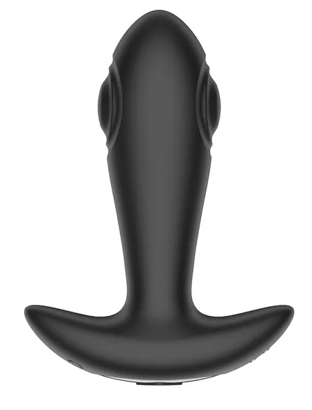 Crni masažer prostate sa vibracijom, efektom klatna i SV2030 daljinskim upravljačem