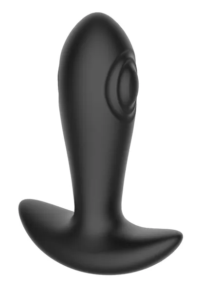 Crni masažer prostate sa vibracijom, efektom klatna i SV2030 daljinskim upravljačem