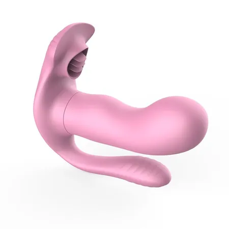 Silikonski vibrator sa trostrukom stimulacijom sv