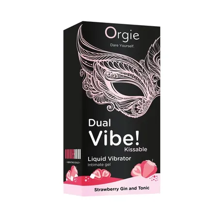 Orgie Dual Vibe Vibe jestivi gel! sa ukusom koktela Stravberri Gin and Tonic 15ml
