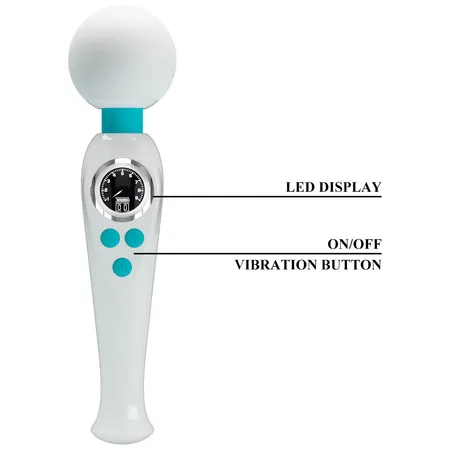 Vibrator-vond sa Pretti Love Skiler LED ekranom-