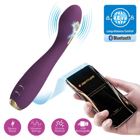 Vibrator sa elektrostimulacijom i aplikacijom Pretti Love bi-014765HP-1