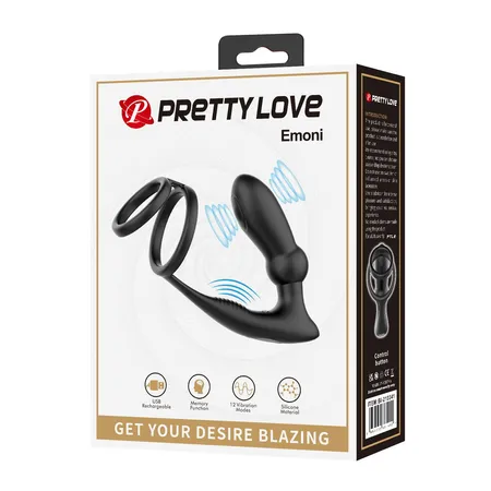 Analni stimulator sa pulsiranjem i vibracijama Pretti Love bi-210341