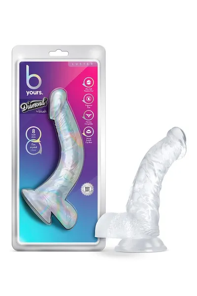 Prozirni Dildo luster - 21,5 cm.